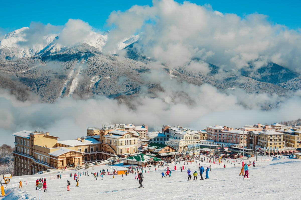 Горнолыжный курорт Красная Поляна в Сочи