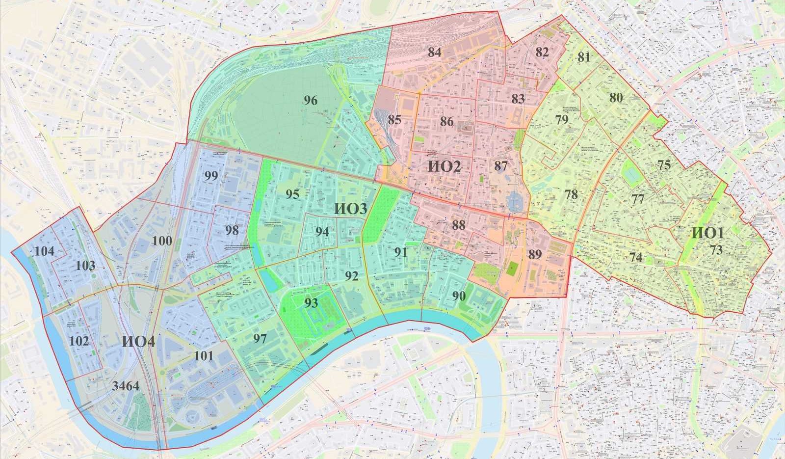 Москва карта пресненский район